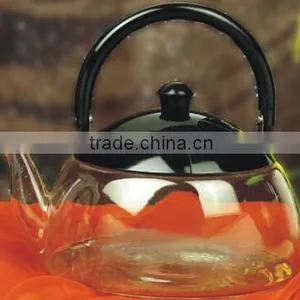 Borosilicate Glass Teapot With Handle Chinese Family Kitchen Glass Teaset thumbnail-1
