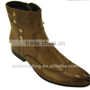 Latest Calf Leather Men Thigh High Boots thumbnail-1