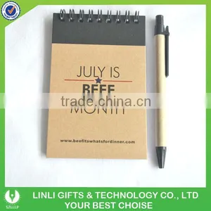 2016 Fashion Mini Recycle Notebook With Ball Pen thumbnail-1