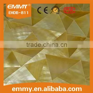 Promotion Crackle Triangle Yellowlip Seashell Mosaic Tile MOP Wall Decorate thumbnail-2