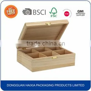Golden Supplier Unfinished Wood Gift Packaging Box Wholesale thumbnail-2