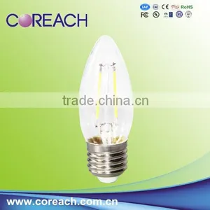 Clear Glass No Flicker LED Candle Light $2.13 on Sale thumbnail-1