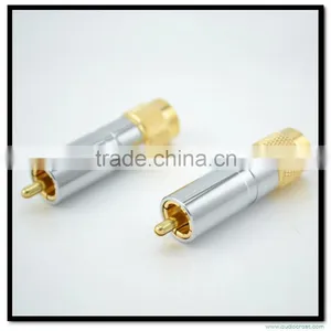 High Performance Audiocrast AR-206(G) Gold Plated Audio Plug RCA Audio Plug RCA Terminal thumbnail-1