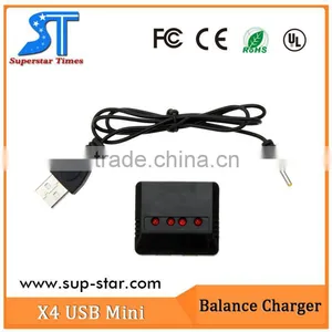 Best Price X4 USB Mini 4 Port 1S Lipo Battery USB Charger for Hubsan H107/Wltoys/Syma X5C/UDI U816/JXD Quadcopter Helicopter thumbnail-5