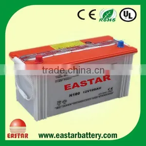 Own Brand Top Quality JIS/DIN Standard Charged Dry Battery 12V 100AH External Battery thumbnail-1