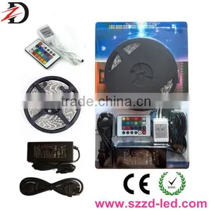 RF Wireless/IR Controller Flex RGB LED Light Strip, Color Changing RGB LED Strip Light Kit With Blister Packing CE &RoHS thumbnail-1