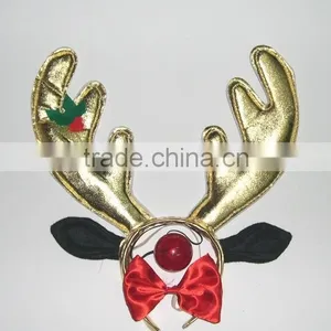Christmas Reindeer Antler Headbands With Bow Christmas Headband thumbnail-1
