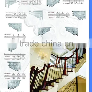 PU Stair Brackets Polyurethane Crown Moulding Good Price Beautiful New Modern PU Carved Panel thumbnail-1
