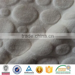 Embossed Brushded Imatation Rabbit Fur Fabric for Carpet thumbnail-1