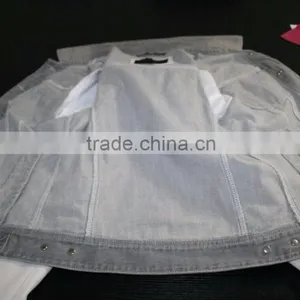 Women Jeans Jacket With White PU Jacket 2016 New thumbnail-1