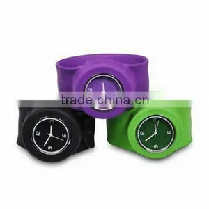 Slap Watch Rubber Snap Sport Silicone Different Colors Unisex Wrist Watches thumbnail-1