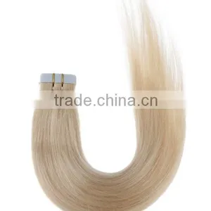 20 Inch Color 613 Light Blonde Tape in Human Hair Extensions thumbnail-1