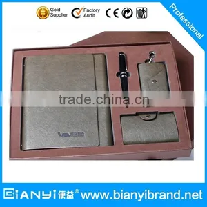 Set of 4 Gift Set 2016 New Arrival With Notebook,pen With Logo thumbnail-1