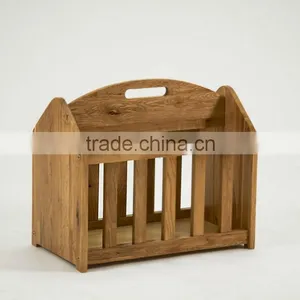 Solid Oak Magazine Rack thumbnail-1