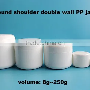 Plastic Manufacturing Jars Cosmetics, White Cream PP Jars With Lids thumbnail-4