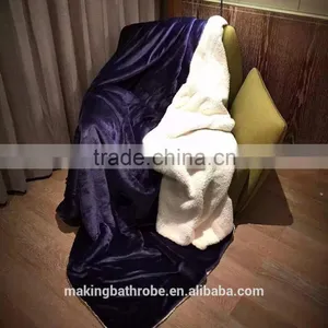 Winner Warm Fluffy Plain Dyed Sherpa Fleece Plush Blanket Quality Choice thumbnail-6