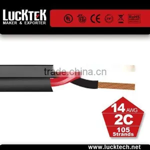 14 AWG In-Wall Rated (CL2) Oxygen-Free Bare Copper Speaker Cable 100 Feet thumbnail-1