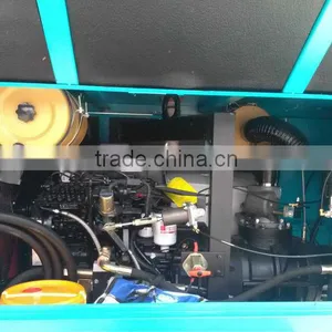 Mobile Diesel Rotary Screw Cement Trailer Compressor thumbnail-6