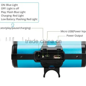 Bluetooth Speaker Flashlight Power Bank Flashlight Bike Headlight Bike Cycling thumbnail-5