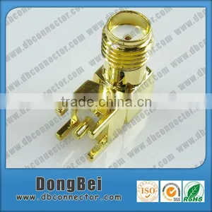 RF Gold Plating Right Angle PCB SMA Connector thumbnail-1