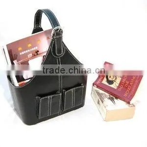 Faux Leather (pu,pvc) or Genuine Leather Storage Basket thumbnail-1