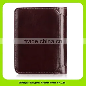 16411 Customized Logo Genuine Leather Men Wallet thumbnail-6
