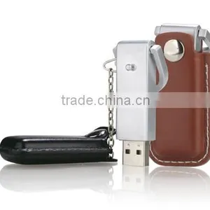 Ture Leather Usb Sticker Oem Logo;unique Gift Leather Usb Memory;portabl Keytrain Usb Flash Drive thumbnail-1