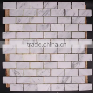 Carrara White Marble Cheap Mosaic Tiles thumbnail-3