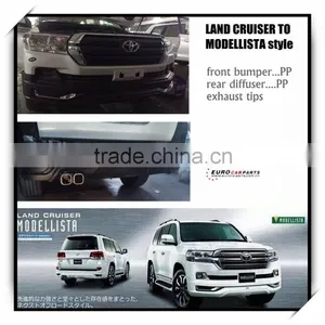 Hot Sale ! For 2016 LC Body Kits for Land Cruiser LC200 2016year Medollista Style PP Material With Exhaust Tips thumbnail-1