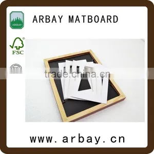 Best Quality Decorative Uncut and Precut Paper Matboard for Photo Frame Passepartout Frame thumbnail-1