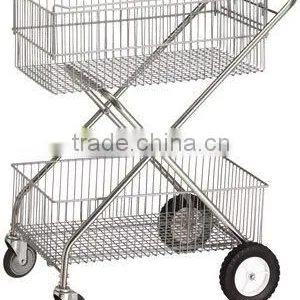 ICEGREEN DELUXE UTILITY CART WITH CHROME PLATED BASKETS thumbnail-1
