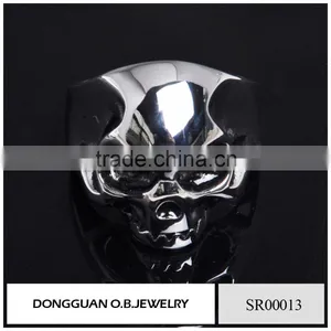 2016 New Skull Jewelry Ring 314 Stainless Steel Ring Without Stone thumbnail-3