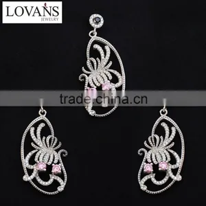 Manufacturers In China Imitation Jewelry Set Sterling Silver Guangzhou Wholesale Market TZ-0194 thumbnail-2