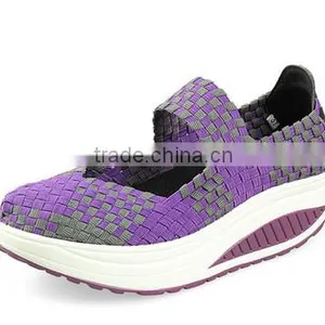 Newest Design Braid Handmade Woven Casual Elastic Shoes thumbnail-2