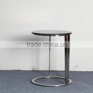 Wooden Top Steel Frame Coffee Table thumbnail-3