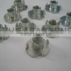Steel With Zinc Plated 4 Prongs T Nut thumbnail-1