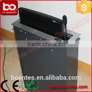 Conference Meeting Furniture for Remote Control 17 Inch LCD Motorized Monitor Lift Mechanism Within Pop Up Mic thumbnail-1