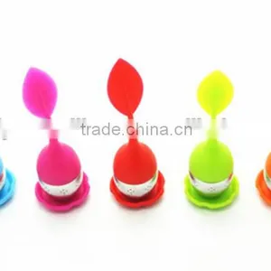 Silicone Leave Style Stainless Steel Tea Infuser Tea Bag Tea Bottle thumbnail-3