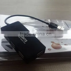 New High Speed 4 Ports USB 2.0 Hub Portable USB HUB With Line thumbnail-4