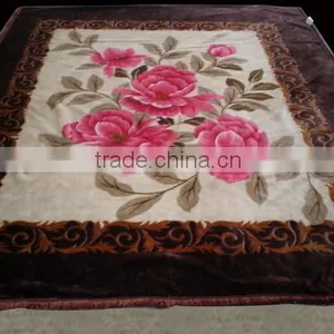 100% Polyester Wholesale Thermal Protection Container Home Mink Korea China Supplier Sheep Fleece Blanket thumbnail-2