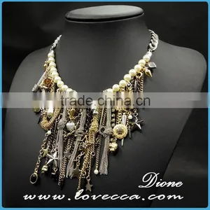 New European Retro Fashion Accessory Women Heavy Alloy Exaggerate Choker Statement Necklace thumbnail-3