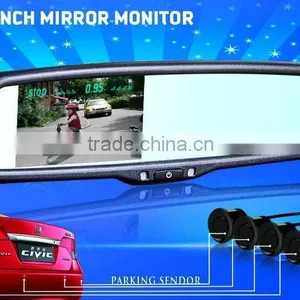 GERMID Rear View Mirror Auto Lcd Monitor With Parking Sensors and Digital Compass thumbnail-1
