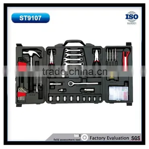 136pcs Professional Multi-function Big 3 Folding Case Hand Tool Set thumbnail-1