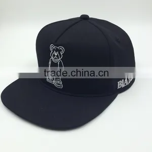 Custom Blank Flat Brim Caps Snapback/blank thumbnail-2
