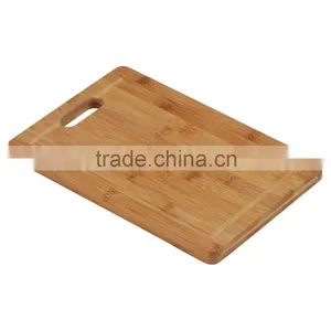 Bamboo Cutting Chopping Board Rectangle Paddle Round With Handle Kitchen Home thumbnail-4