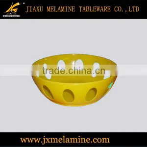 8" Melamine Ware Round Fruit Basket thumbnail-2