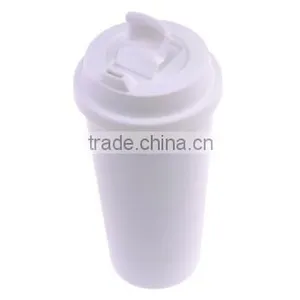 Polymer Blank Sublimation Double Wall Tumbler , Kid Water Bottle With Flip-lock Lid thumbnail-3