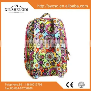 New Product Colorful Quilted Casual Foldable Cotton Drawstring Backpack thumbnail-1