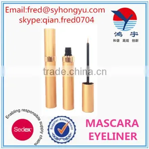 [Mascara Container]2015 Custom Gold Empty Aluminum Eyeliner Container, Best Waterproof Mascara Container thumbnail-1