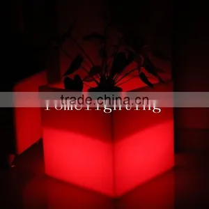 Rotomolding Technology Environmental Protection Plastic Waterproof Light Led Flower Planter For Hall Decorative thumbnail-2